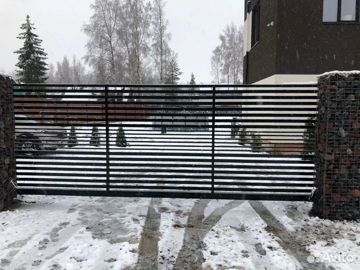 Откатные ворота под ключ