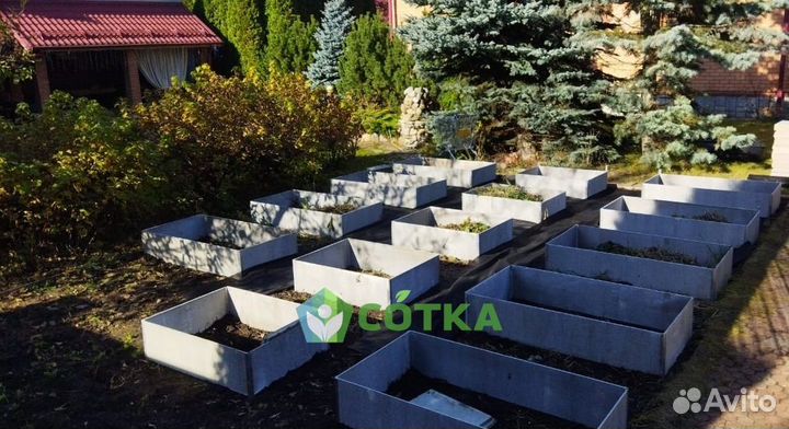 Грядки из плоского шифера