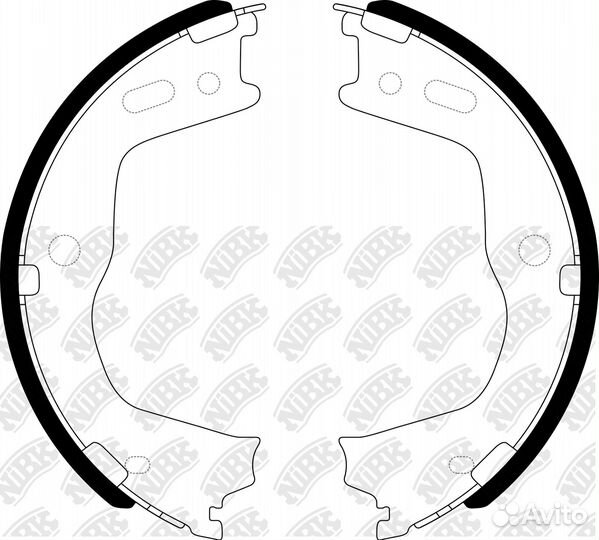 Колодки тормозные барабанные Ps Hyundai Santa Fe 2