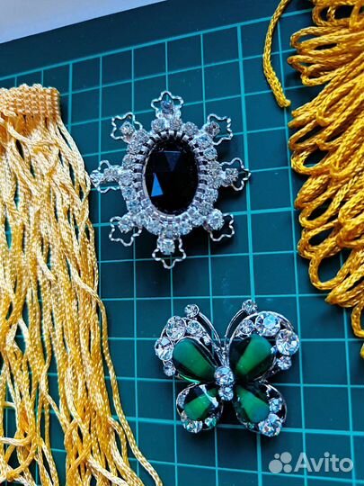 Для рукоделия цепь бисер кабошон