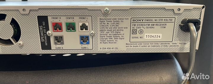 Стерео ресивер sony
