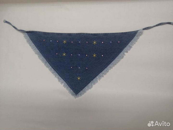 Бандана джинсовая для девочки