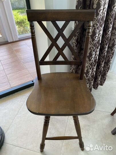 Барный стул дерево