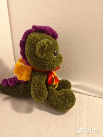 Дракоша вязанная игрушка