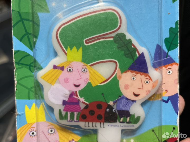 Свечка цифра 5