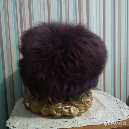 Шапка крашенный песец