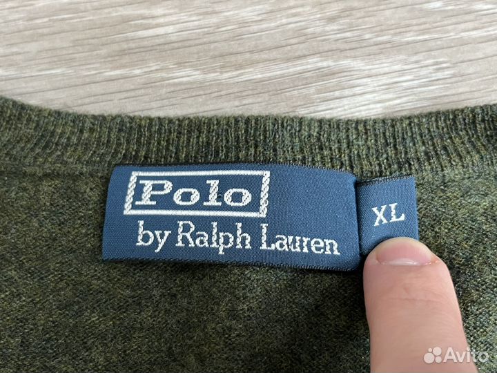 Polo Ralph Lauren XL пуловер из шерсти мериноса