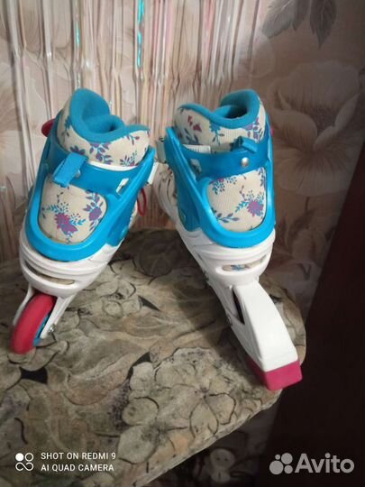 Роликовые коньки подростковые раздвижные