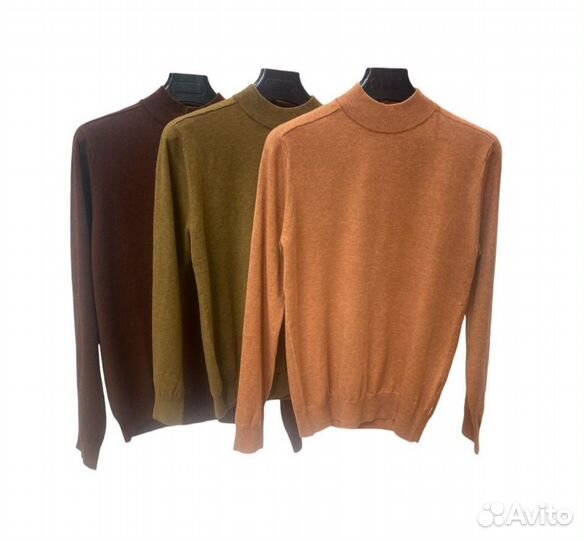 Свитер мужской темно-зеленый, размер - 3XL