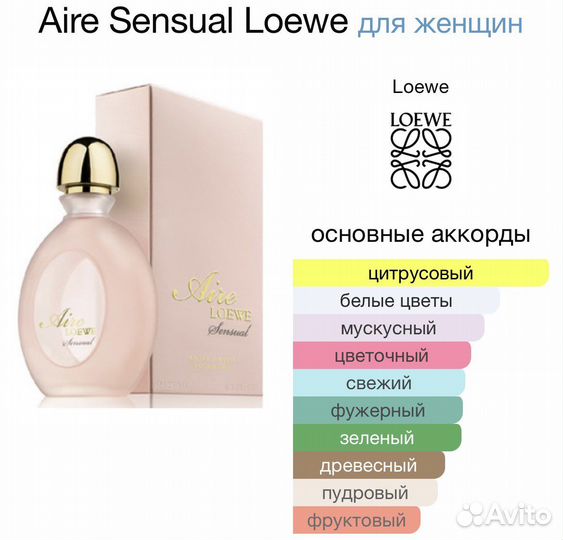 Loewe Aire sensual туалетная вода