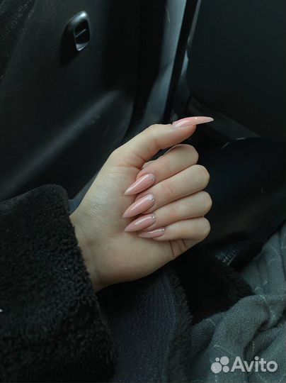 Маникюр наращивание ногтей