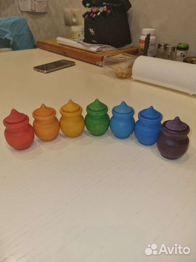 Деревянная игрушка Бочонки