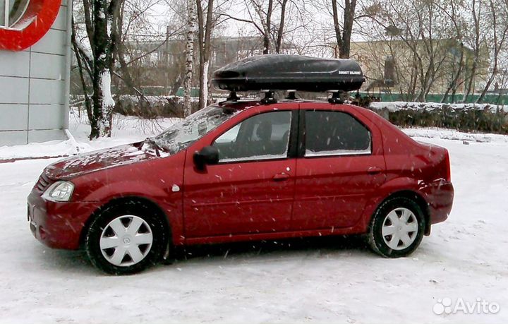 Бокс на крышу Renault Logan двусторонний