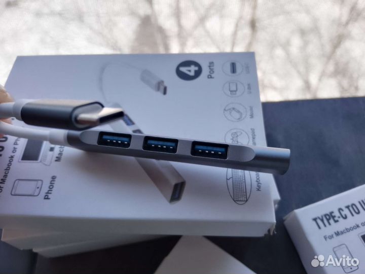 Usb хаб type C на USB