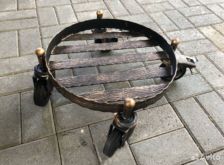 Подставка-тележка под тандыр на колесах