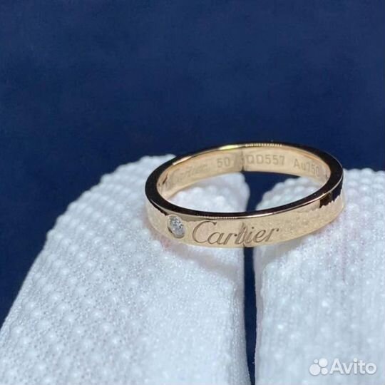 C DE cartier обручальное кольцо 0,03 ct