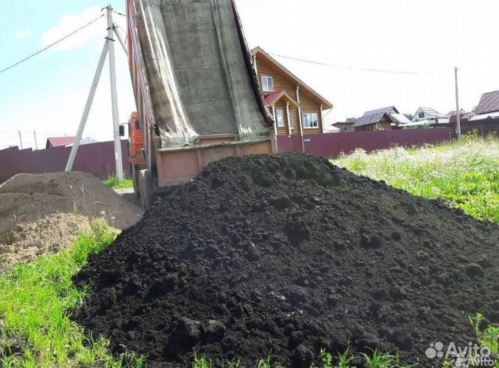Плодородный грунт чернозем торфогрунт