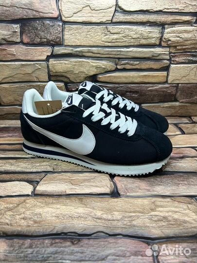 Nike cortez classic синие мужские нейлон