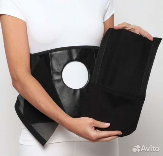 Бандаж послеоперационный с отверстием для стомы