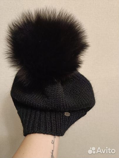 Шапка зимняя. Ручная работа