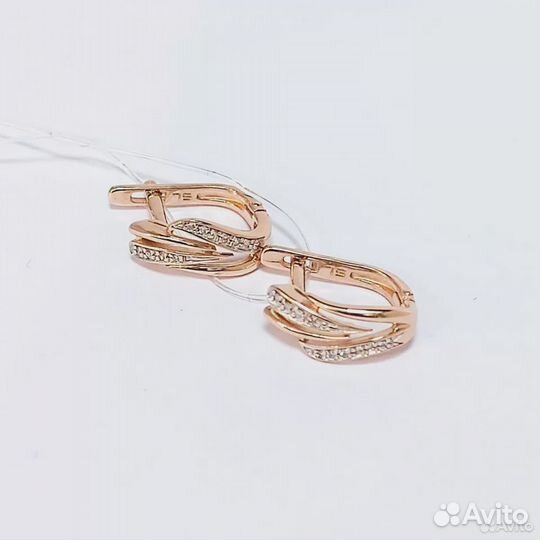 Серьги Золото 585 масса 2,37 г