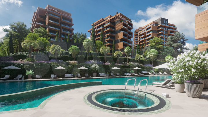 1-к. апартаменты, 55,4 м², 5/8 эт.