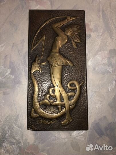 Картина медная чеканка СССР