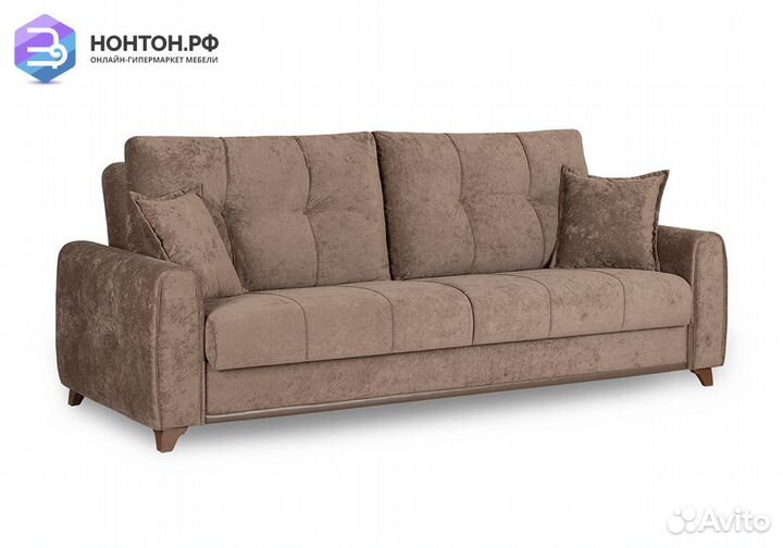 Диван книжка Плимут коричневый