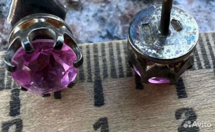 Пуссеты серебряные, очень редкие,ссср