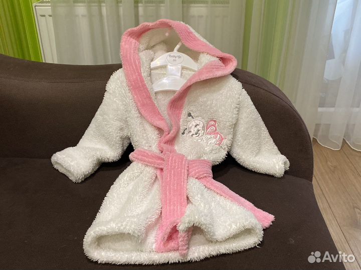 Банный халатик на 1-2 года для девочки