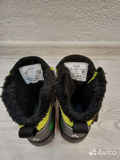 Ботинки лыжные fischer snowstar yellow 26 размер