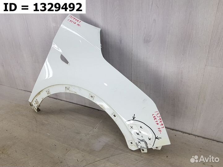 Крыло переднее правое Hyundai Creta