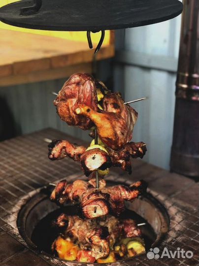 Печь тандыр для зоны барбекю