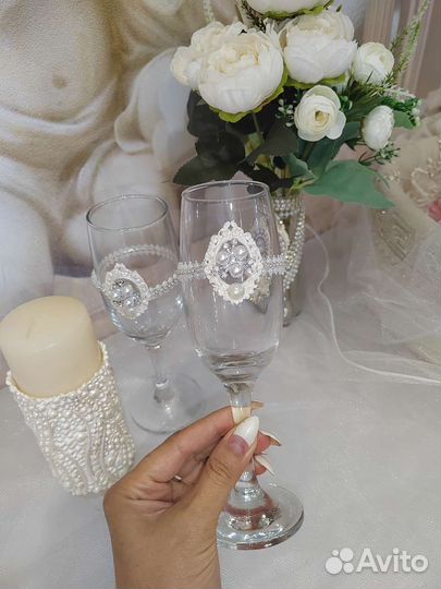 Набор свадебных аксессуаров Айвори