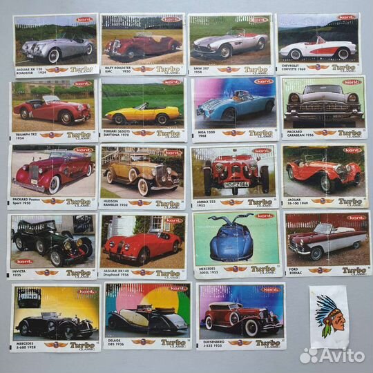 Вкладыши Turbo Турбо (1-70) с надписью classic