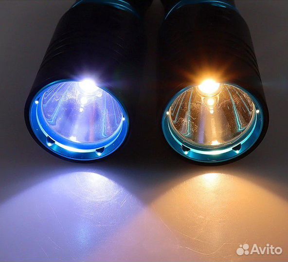 Яркий подводный фонарь на литиевом аккумуляторе