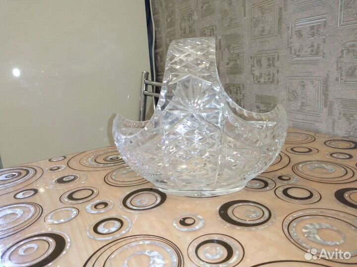 Конфетница хрусталь СССР