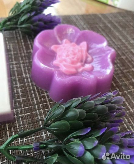 Мыло ручной работы цветок