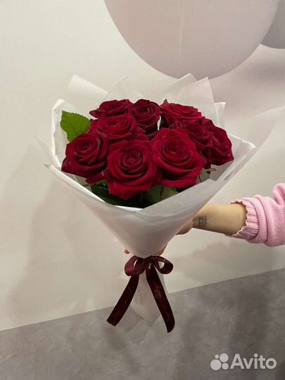 Букет цветов из красной розы, доставка