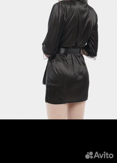 Женский шелковый халатик