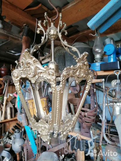 Люстра бронзовая