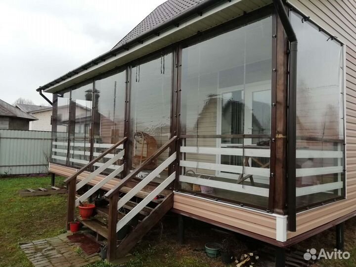 Установка мягких окон