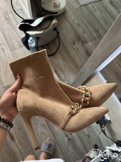 Ботильоны замшевые