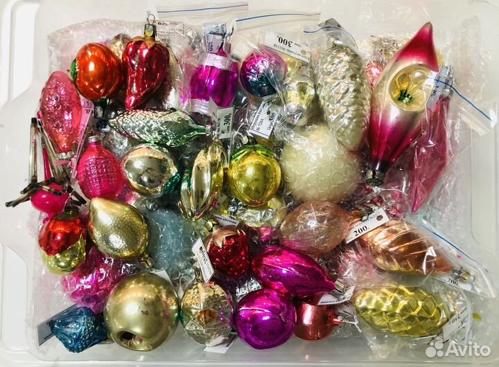 Игрушка новогодняя на елку. Стекло