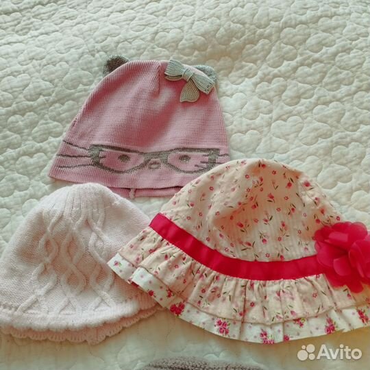 Шапочки 50-52 зима-деми-лето