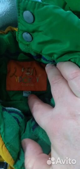 Детский зимний комбинезон на мальчика 86