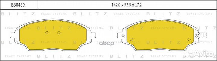 Колодки тормозные дисковые chevrolet Aveo 11