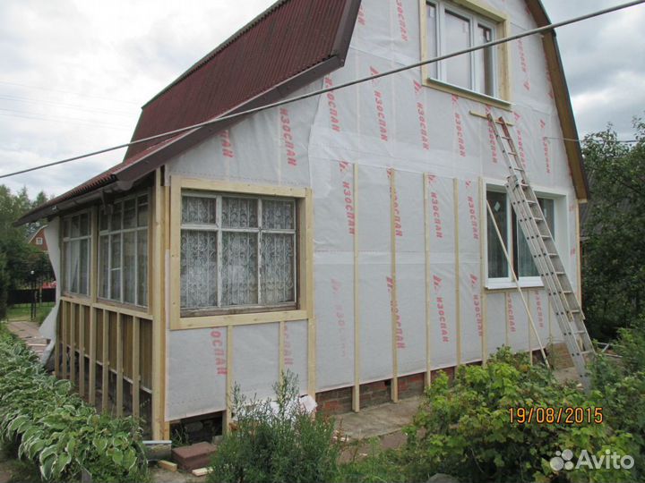 Установка монтаж сайдинга и утепления домов