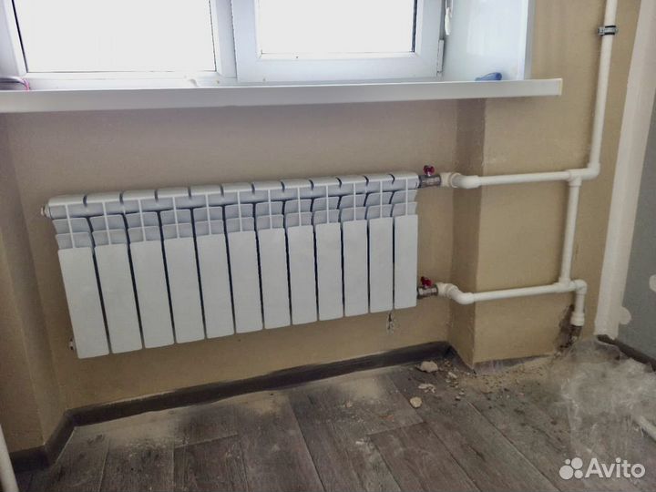 Монтаж батарей, Отопление, Тёплый пол, Все районы