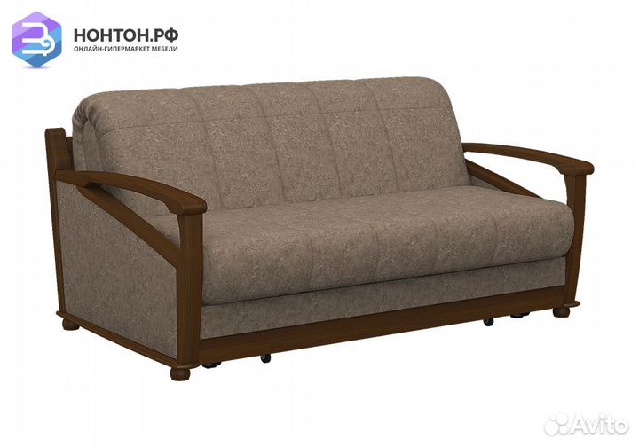 Диван аккордеон Глория-Аккордеон коричневый